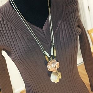 Set of 2 Native American Indian Necklaces